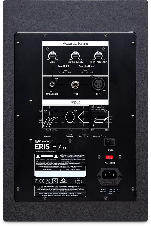 PreSonus Eris E7 XT: 2-Way Active Studio Monitors with Wave Guide