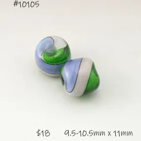 Purple, Pale Pink Green Black Sparkle Twist Pair