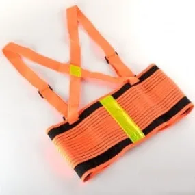 Reflective Safety Orange XL Work Lift Back Brace Lifting Support Weight Belt