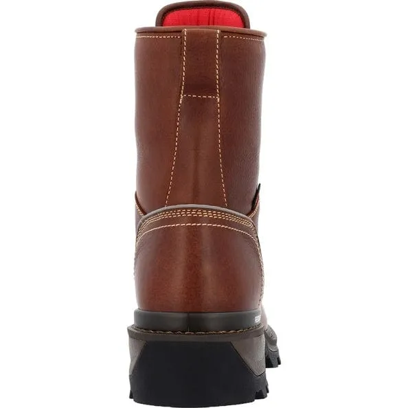 Rocky Men's Brown Rams Horn Waterproof Logger Work Boot RKK0395