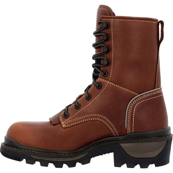 Rocky Men's Brown Rams Horn Waterproof Logger Work Boot RKK0395