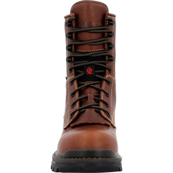 Rocky Men's Brown Rams Horn Waterproof Logger Work Boot RKK0395