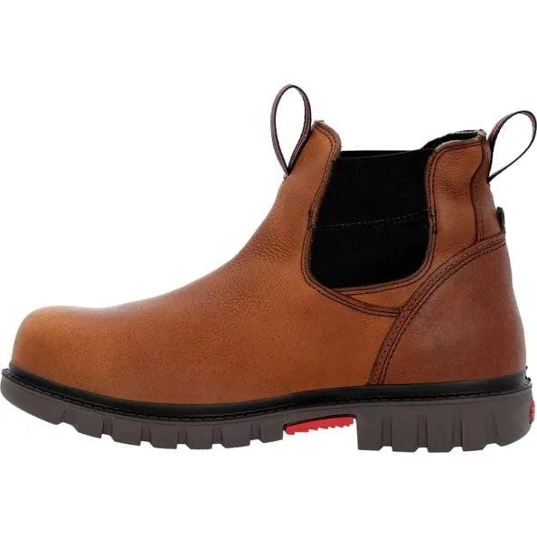 Rocky Men's Chelsea Worksmart Brown Waterproof Composite Toe Work Boot RKK0400