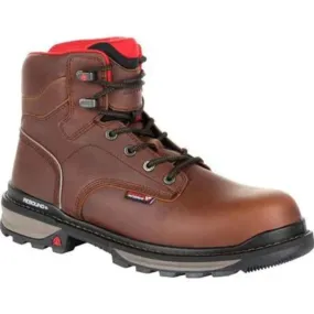 Rocky Rams Horn Men's Waterproof Composite Toe Work Boots Rkk0257 In Brown