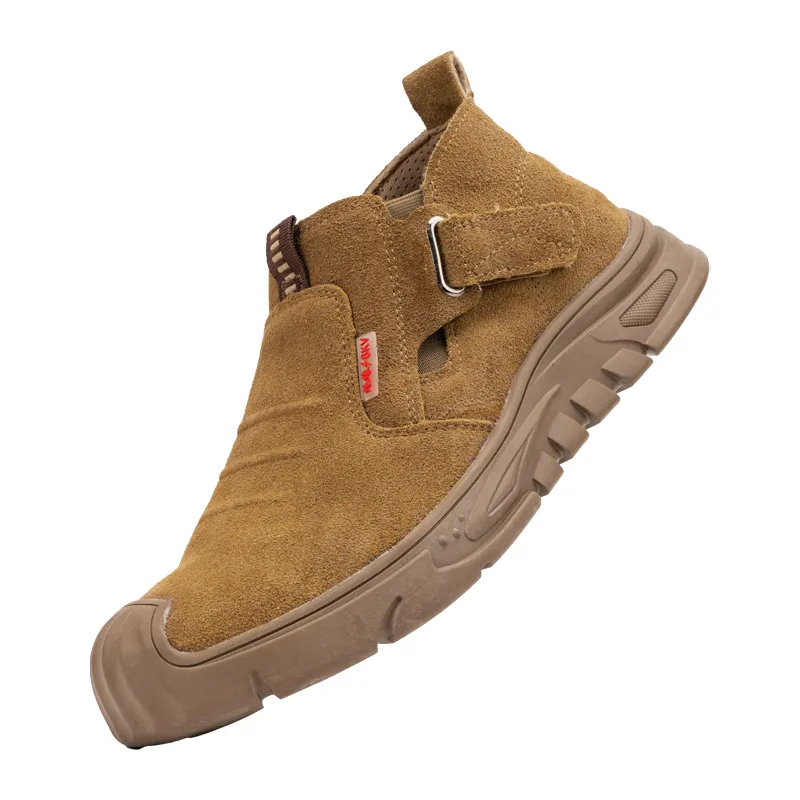 Slip-on Suede Leather Safety Shoes for Men(GM-24125)
