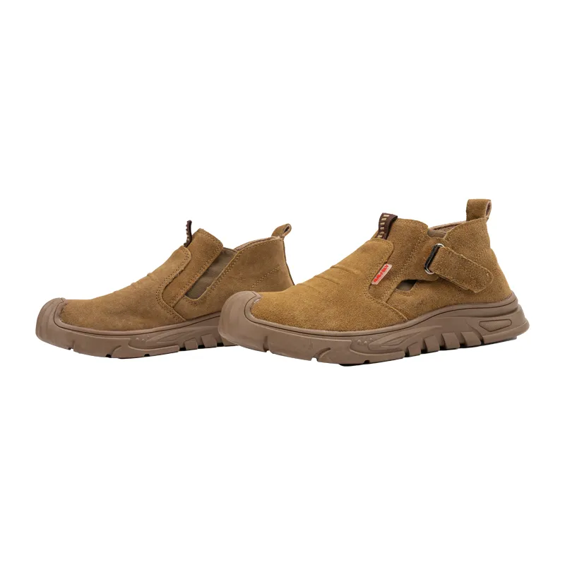 Slip-on Suede Leather Safety Shoes for Men(GM-24125)