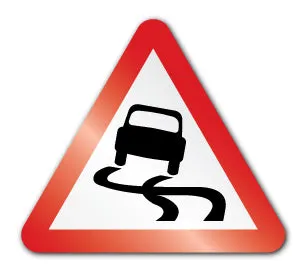 Slippery road symbol (Post/Fence Fix)