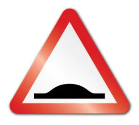 Speed Hump Symbol Sign