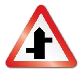 Staggered junction left / right symbol