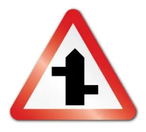Staggered junction right / left symbol