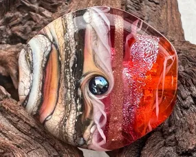 Sunset Organic Lampwork Focal Bead SRA