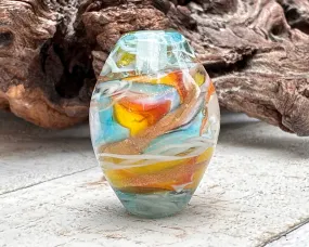 Sunset Rainbow Lampwork Focal Bead SRA