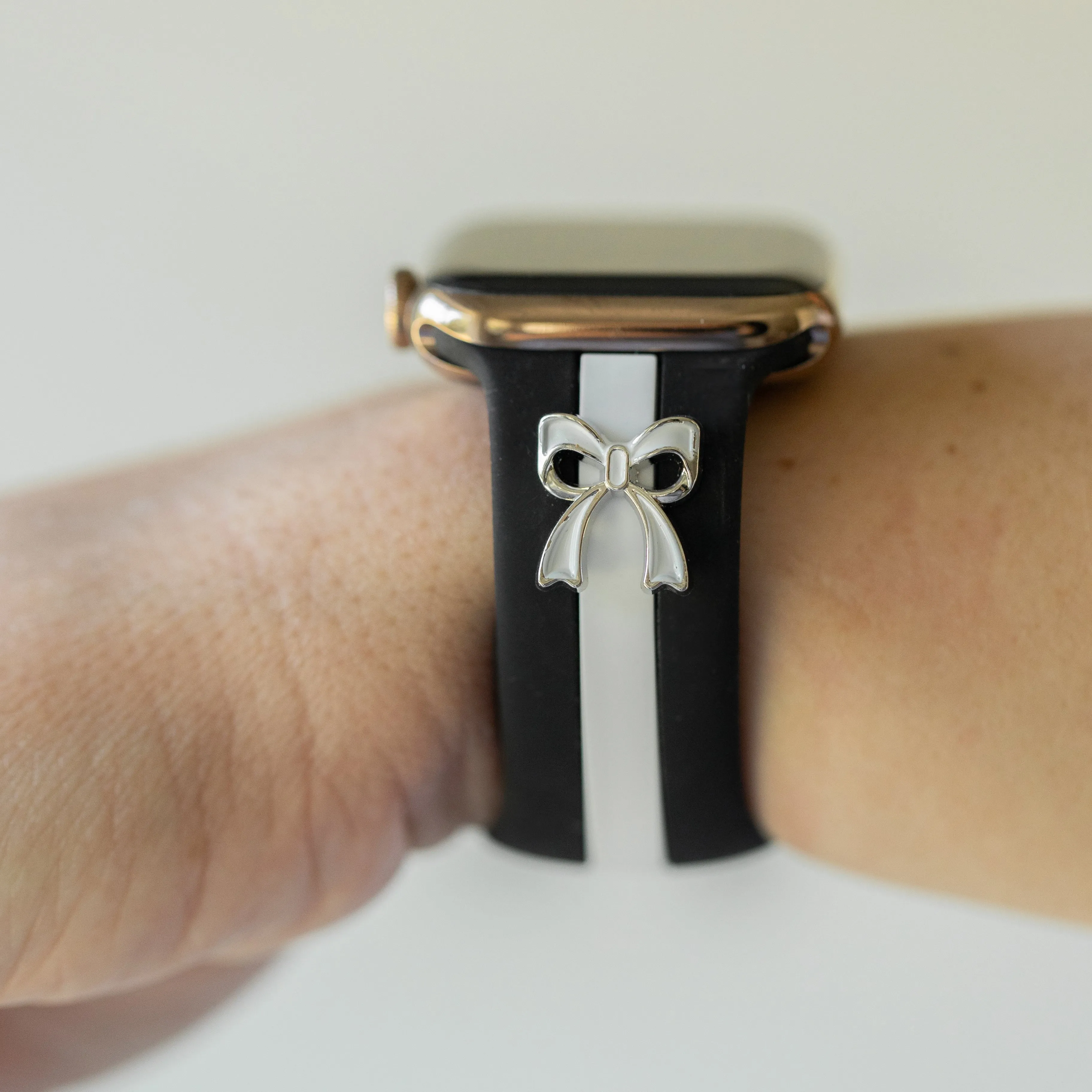 The It Girl Midnight Black & White Smart Watch Band