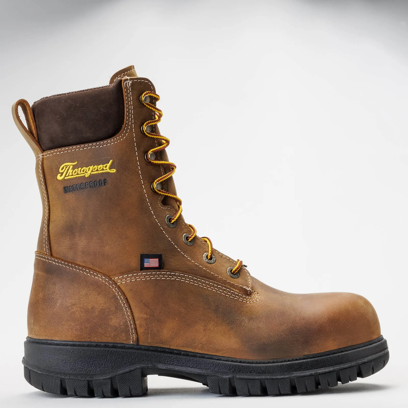 Thorogood Men's Genesis Series 8" Soft Toe WP Work Boot -Chestnut- 814-4249