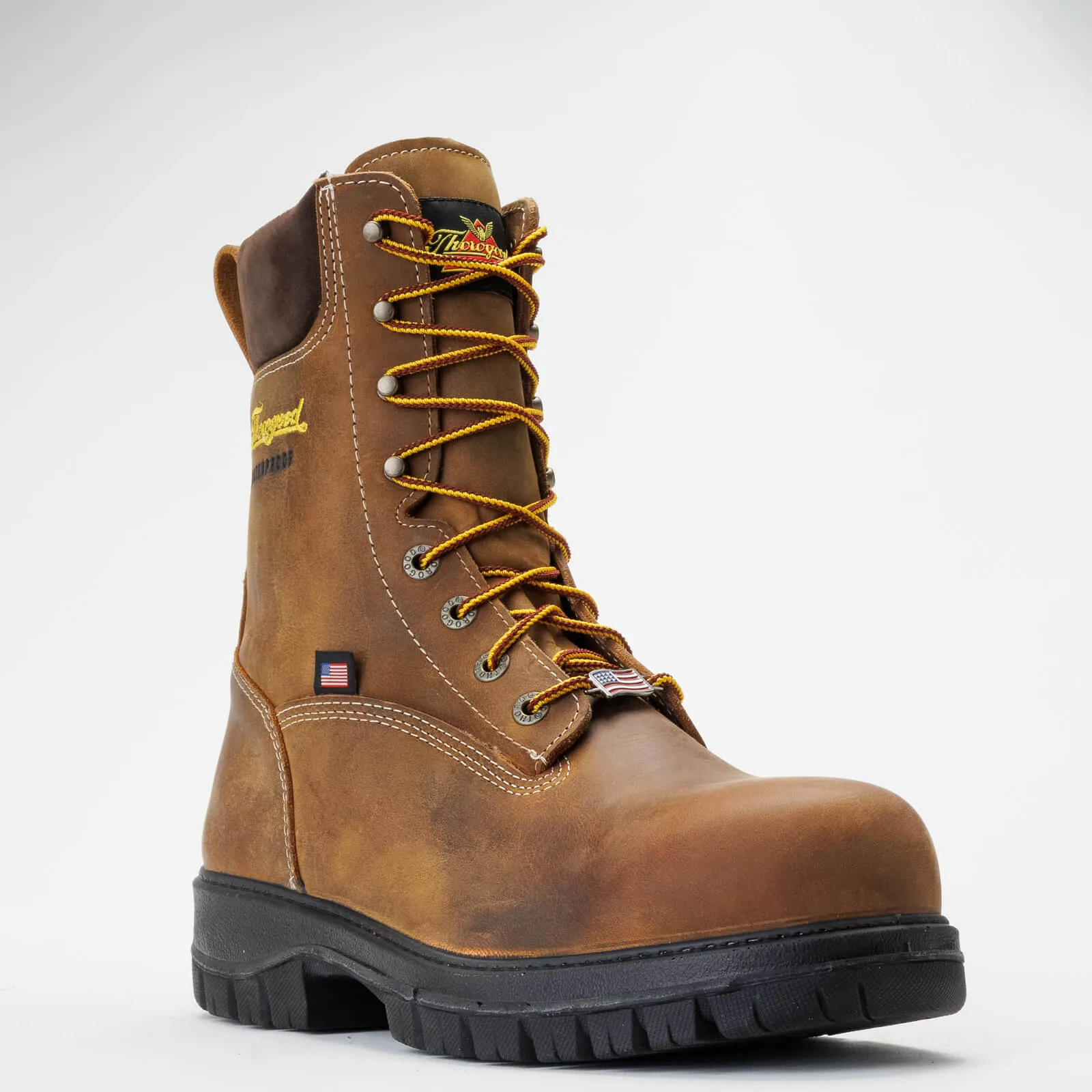 Thorogood Men's Genesis Series 8" Soft Toe WP Work Boot -Chestnut- 814-4249