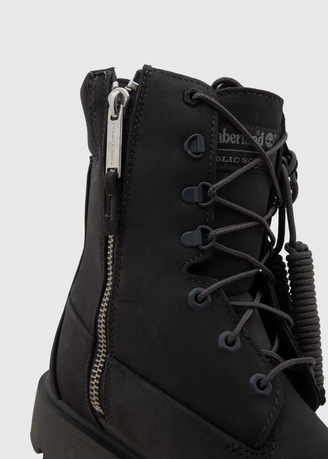 TIMBERLAND X PUBLIC SCHOOL: 8" PREMIUM SIDE ZIP BOOT [GREY]