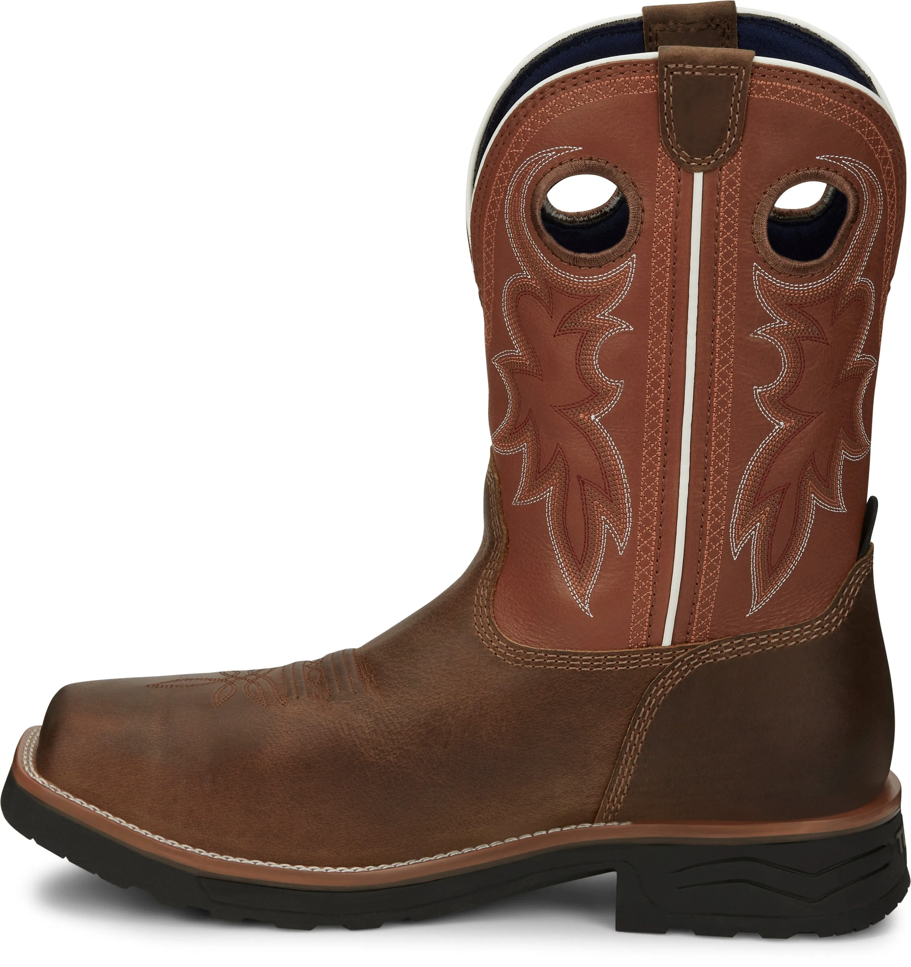 Tony Lama Men's Fireball Tan Waterproof Compote Toe Work Boots TW3300