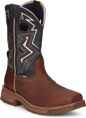 Tony Lama Men's TLX Force Dark Brown Waterproof Composite Toe Western Work Boots TW3402
