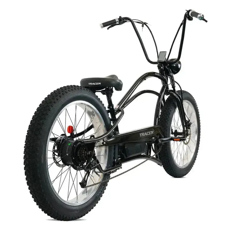 Tracer Tracker DS7 26" 7 Speed Stretch E-Bike with Classic Dual Springer Fork - 800 Watt, 48V