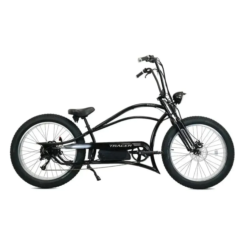 Tracer Tracker DS7 26" 7 Speed Stretch E-Bike with Classic Dual Springer Fork - 800 Watt, 48V