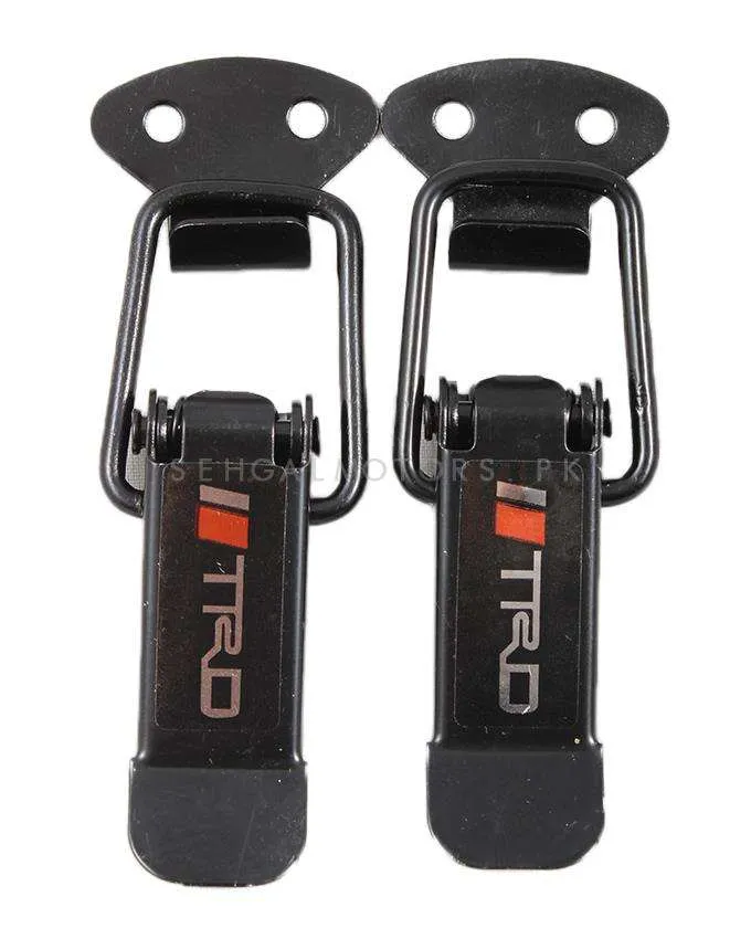 TRD Car Fender Clips - Multi - Car Big Black Boot Bonnet | Side Bumper Toggle Fasteners Catch Clip | To Hold Bumper And Fender