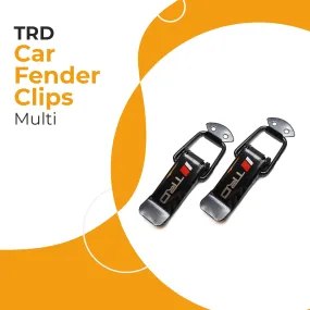 TRD Car Fender Clips - Multi - Car Big Black Boot Bonnet | Side Bumper Toggle Fasteners Catch Clip | To Hold Bumper And Fender