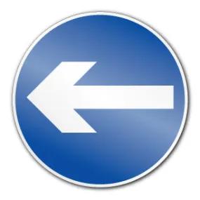 Turn left symbol (Post/Fence Fix)
