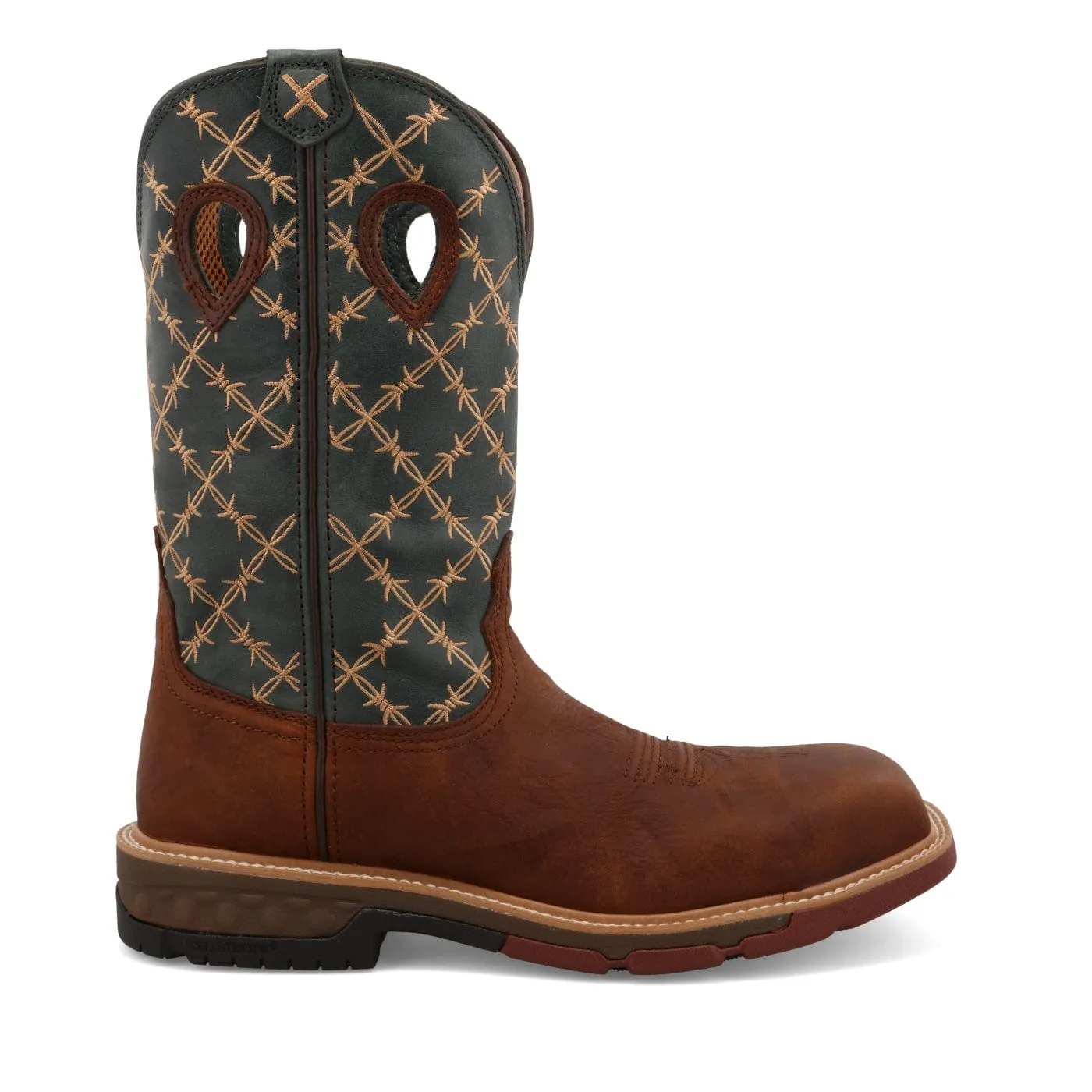 Twisted X Men's Mocha & Slate Western Work Boot MXBN002