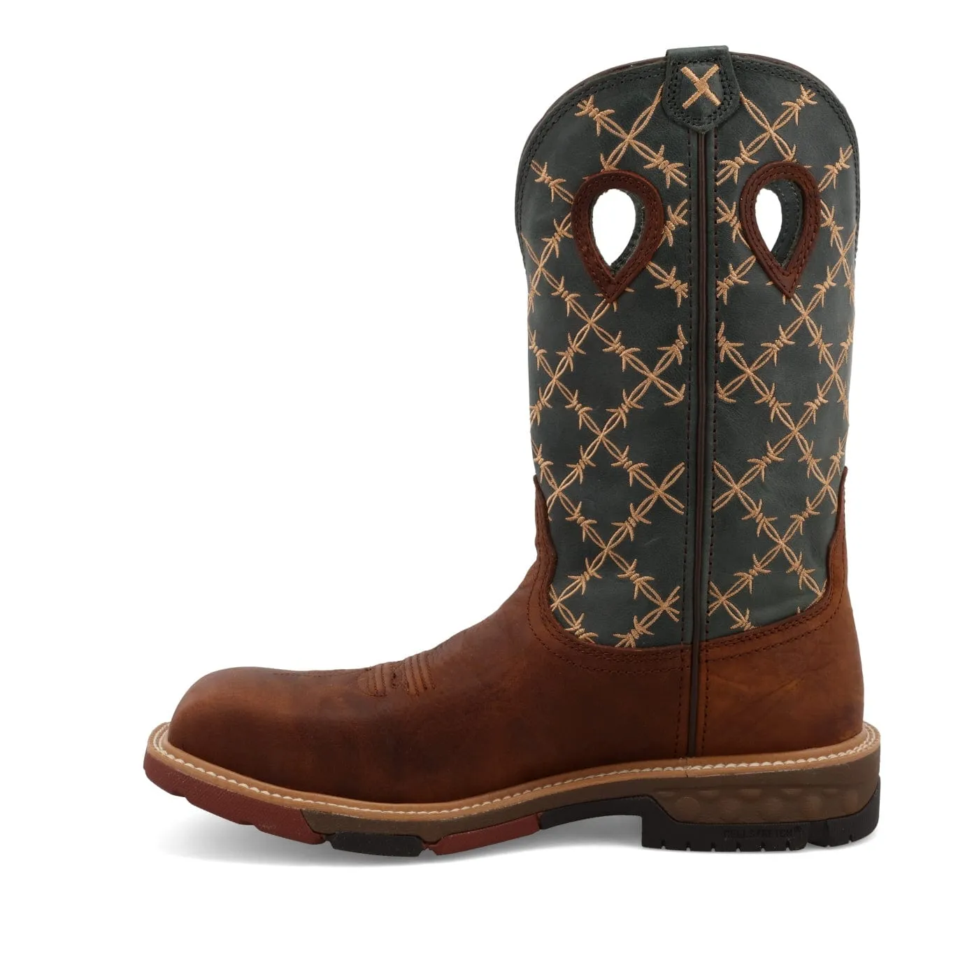 Twisted X Men's Mocha & Slate Western Work Boot MXBN002