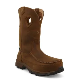 Twisted X Women's Brown Pull On Hiker Work Boot WHKBNW1