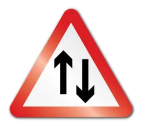 Two way traffic symbol (Post/Fence Fix)